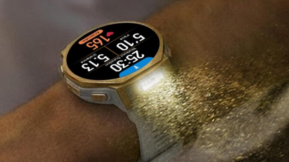 Eine eingebaute Taschenlampe haben nicht viele Smartwatches.