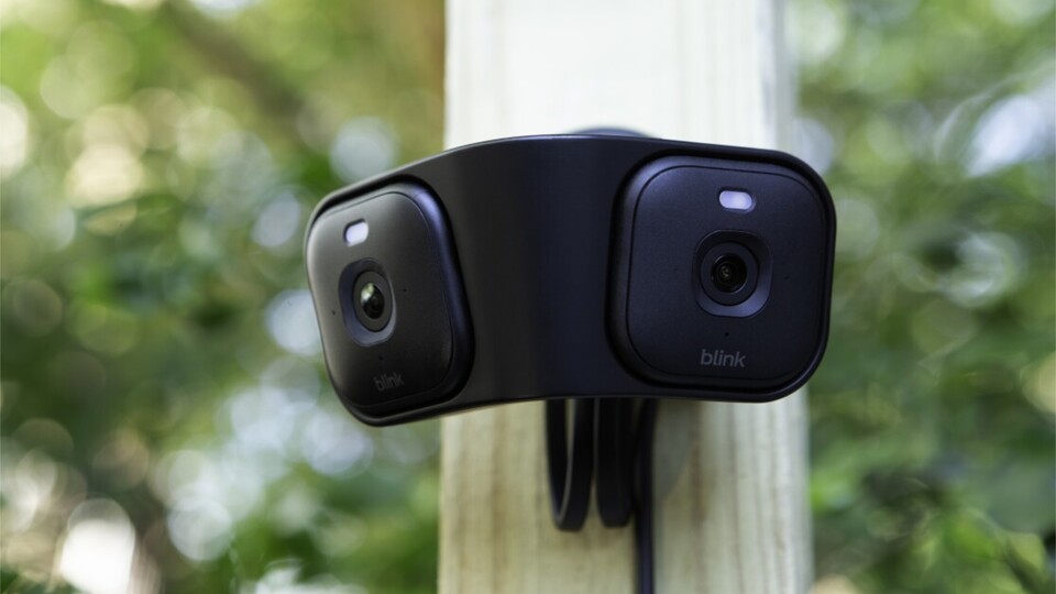 Zwei der Blink Mini 2K+-Kameras lassen sich zu einem »Arc«-System verknüpfen.