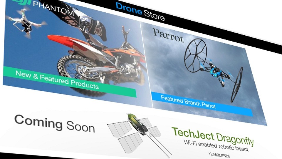 Der Amazon Drone Store bietet Drohnen und Zubehör.