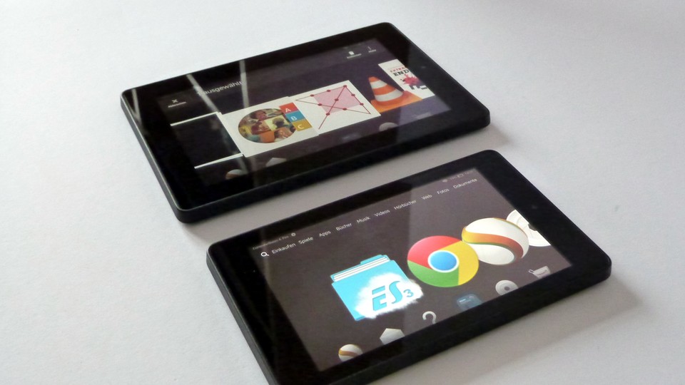 Die Amazon-Tablets Fire HD 6 und HD 7 unterscheiden sich fast ausschließlich in der Displaydiagonale.