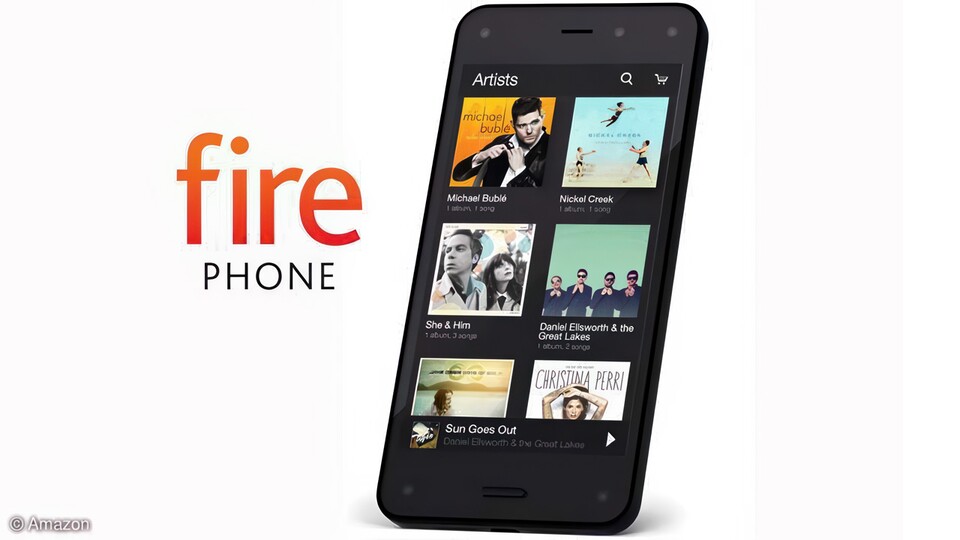 Das Fire-Phone von Amazon hatte einen sehr interessanten 3D-Bildschirm. (Bildquelle: Amazon)