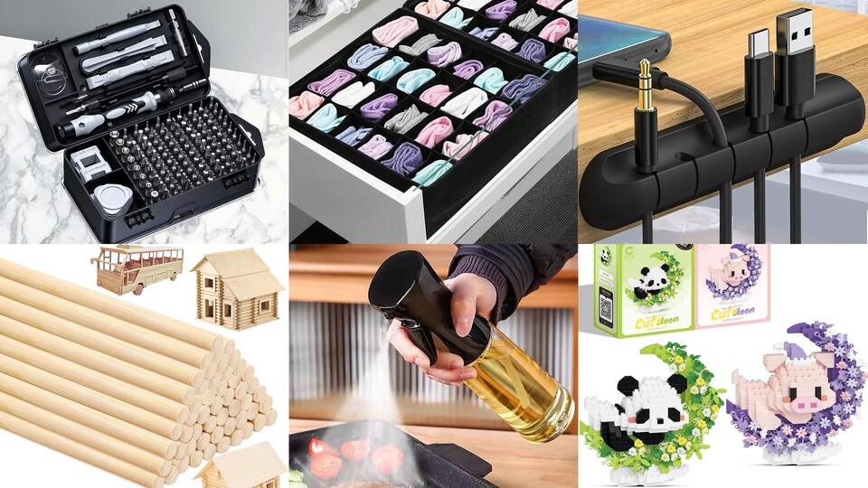 Ein Schraubenzieher-Set unter 5 € ? Von Alltagsgegenständen, bis hin zu Bastelmaterial gibt es vor allem alles, was günstig ist.