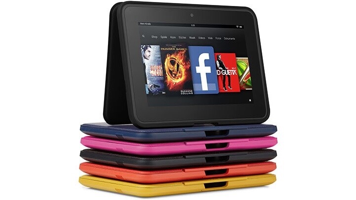 Zwar gibt es das Amazon Kindle Fire HD nur in schwarz, aber Amazon bietet für das 200-Euro-Tablet zahlreiche bunte Hüllen an. 