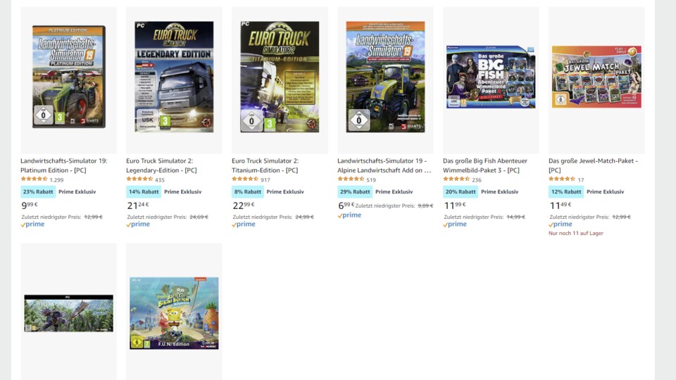 Das Angebot für PC-Spieler ist erschreckend dünn.