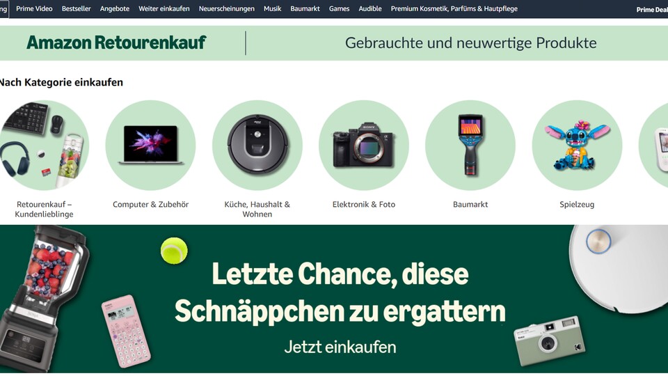 Jeden Tag gehen zehntausende Pakete zurück zu Amazon. Die sollen natürlich nicht in den Schredder!