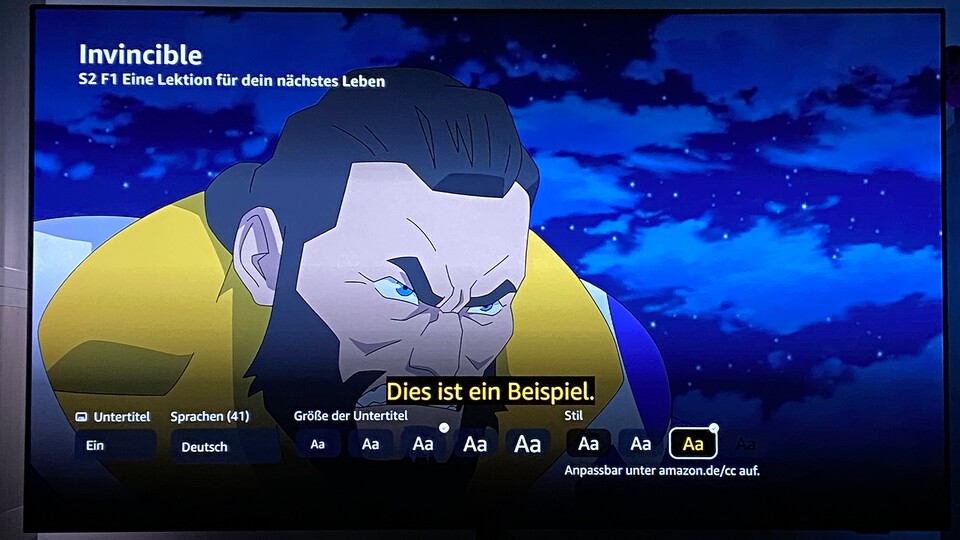 Bei Prime Video und bei Netflix dürft ihr (manchmal) Untertitel anpassen.