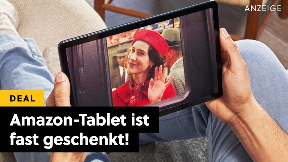 Kuschelt euch mit Amazon Fire Max 11 Zuhause ein und genießt tolle Serien in Spitzenqualität.