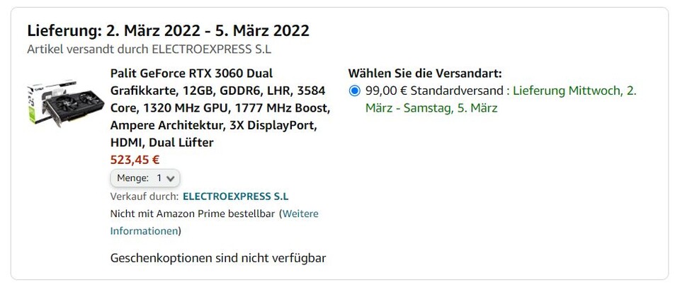 Vorsicht bei Angeboten, die zu gut klingen, um wahr zu sein. Mitunter lauert ein verborgener Aufpreis, hier beispielsweise im Versand.