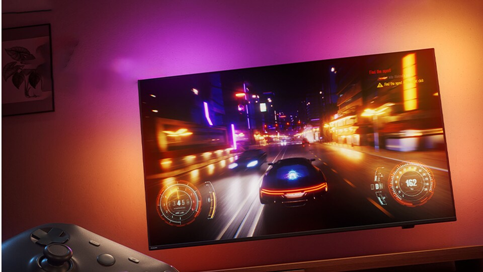 Dank den satten Farben und 144 Hz könnt ihr auch easy auf dem TV zocken.