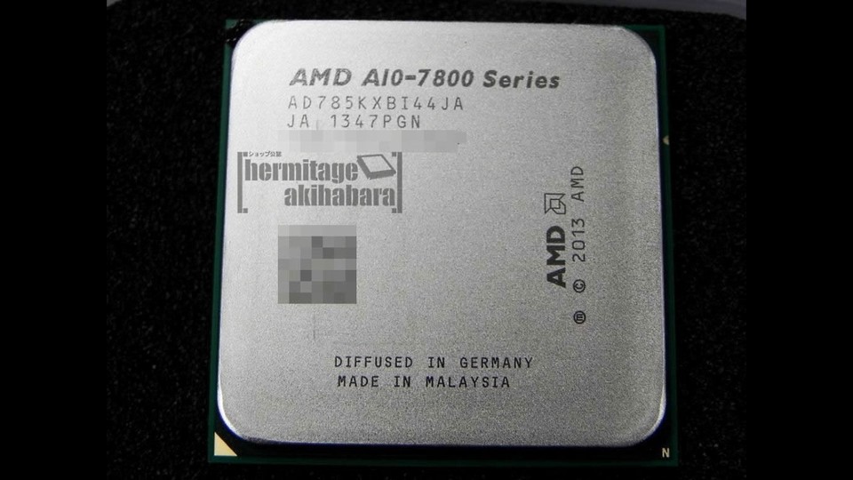 Der neue AMD 10 7850K ist mit weniger Takt mindestens so schnell wie der Vorgänger.(Bildquelle: Hermitage Akihabara)