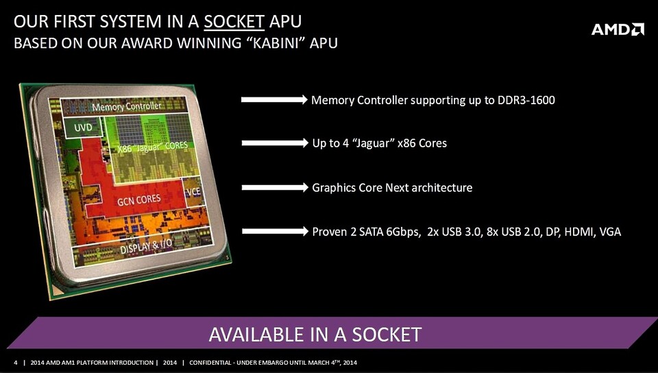 AMD will mit der AM1-Plattform günstige und upgradefähige PCs ermöglichen.