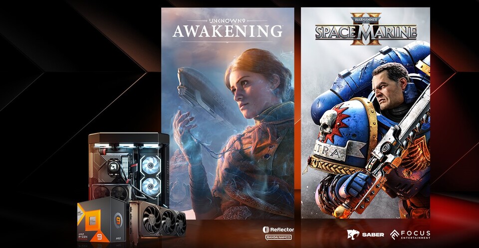 Sichert euch jetzt Unknown 9: Awakening und Warhammer 40.000 Space Marine 2 zum mächtigen Ryzen 7 7800X3D.