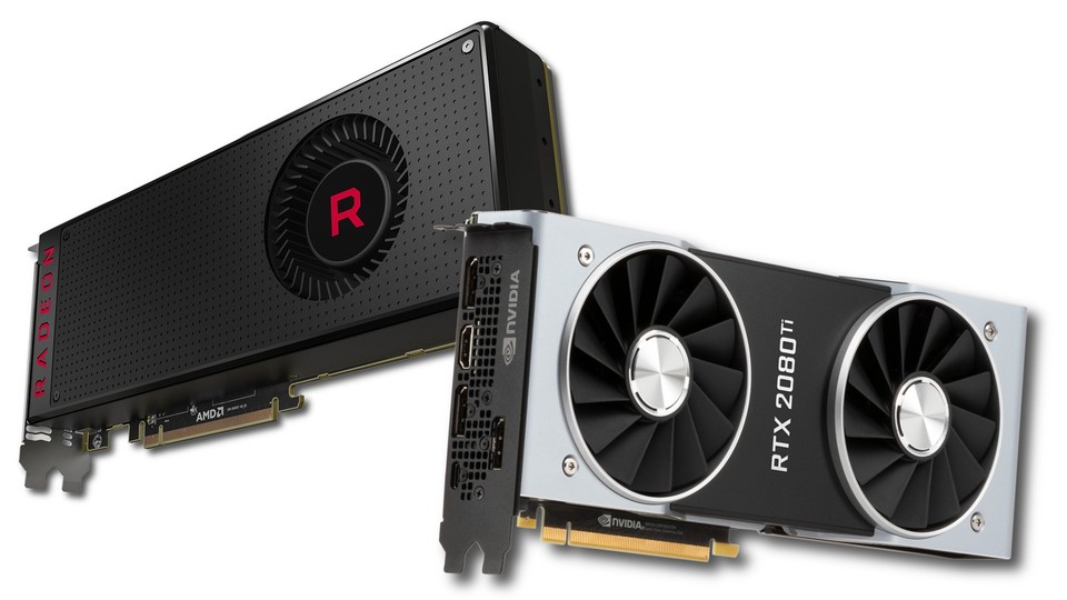 In unserem neuen GPU-Testsystem treten aktuelle Grafikkarten von AMD gegen die Konkurrenz von Nvidia an.