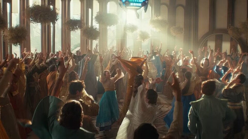 Die Chandrila Wedding in Andor: Staffel 2 sieht nach einem großen Spaß aus - es sei denn, es heißt Mon Mothma. Bildquelle: Disneyylucas Film