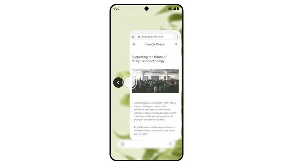 MIt Android 14 könnt ihr nun sehen, wohin euch die Zurück-Geste bringt.