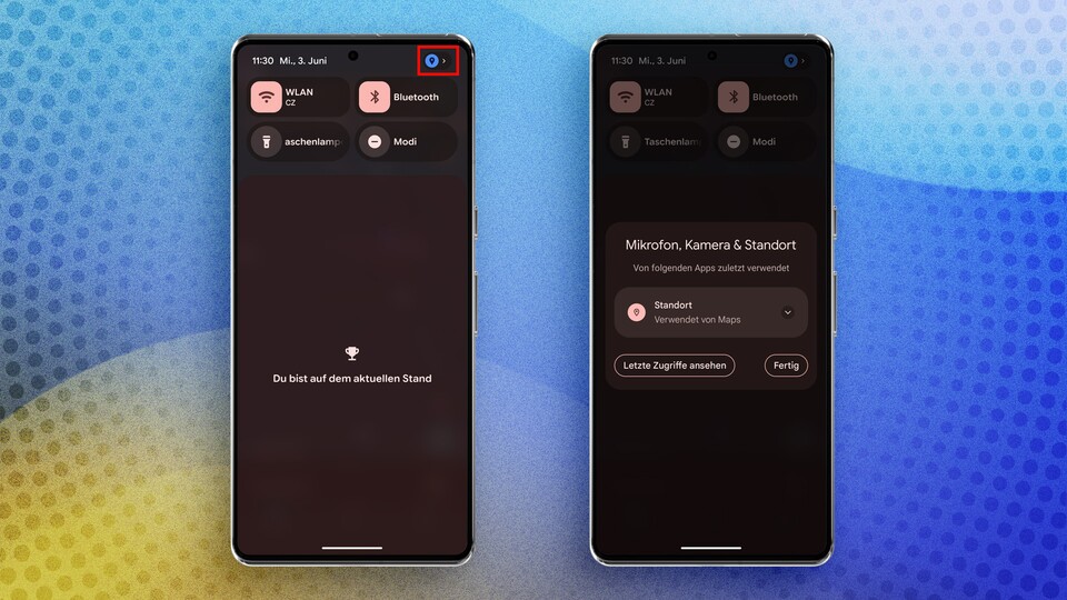 Ihr könnt schnell überprüfen, ob eine App auf sensible Informationen zugreift.