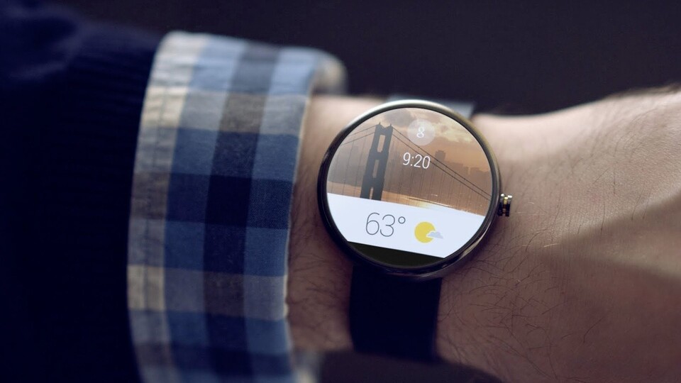 Die Moto 360 von Motorola nutzt wie die geplante Smartwatch von Asus das Betriebssystem Android Wear. (Bildquelle: Android.com)