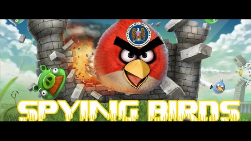 Angry Birds als Spying Birds - so sah die Webseite des Spiels kurzzeitig aus.