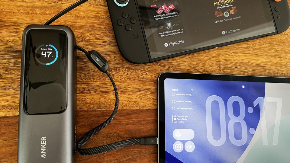 Die Anker-Powerbank kann mehrere Geräte gleichzeitig laden – ohne Performanceeinbußen.