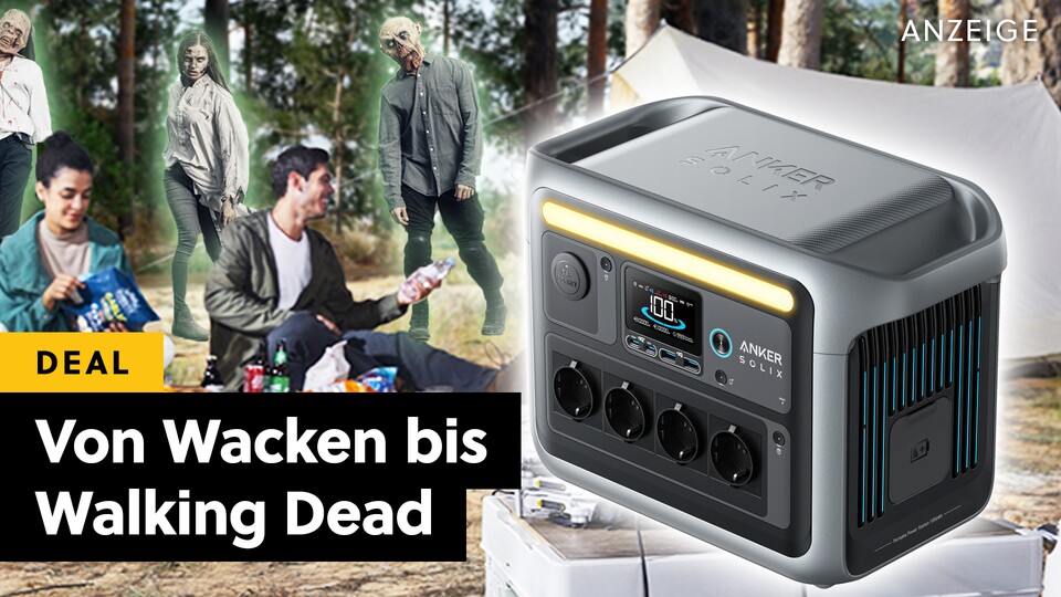 Mit der Anker SOLIX C1000 übersteht ihr Zombie-Apokalypsen und Festival-Sommer.