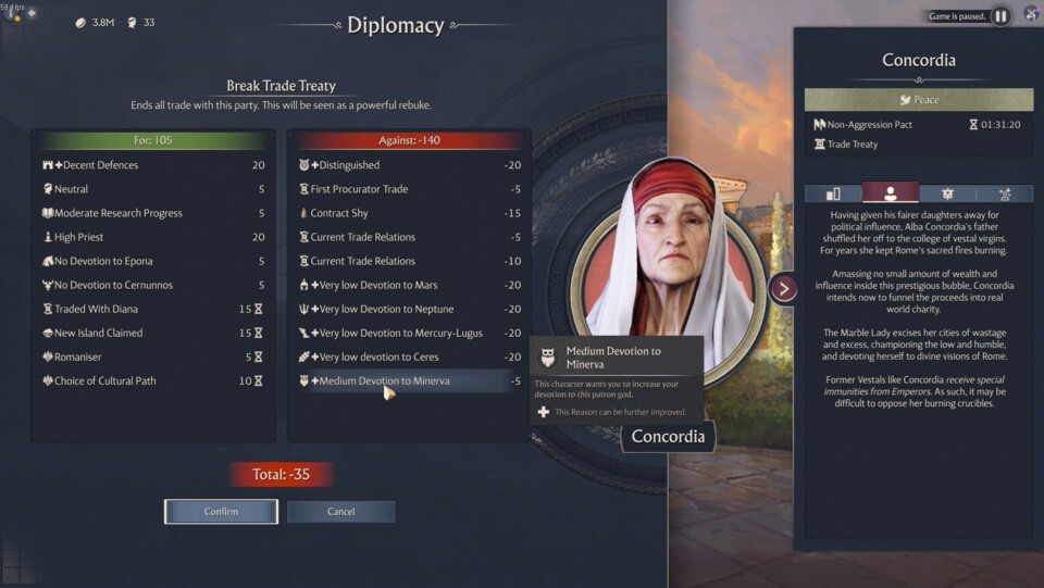 Links seht ihr alle Gründe, wieso die Konkurrentin einem Vertrag zustimmen könnte oder nicht.