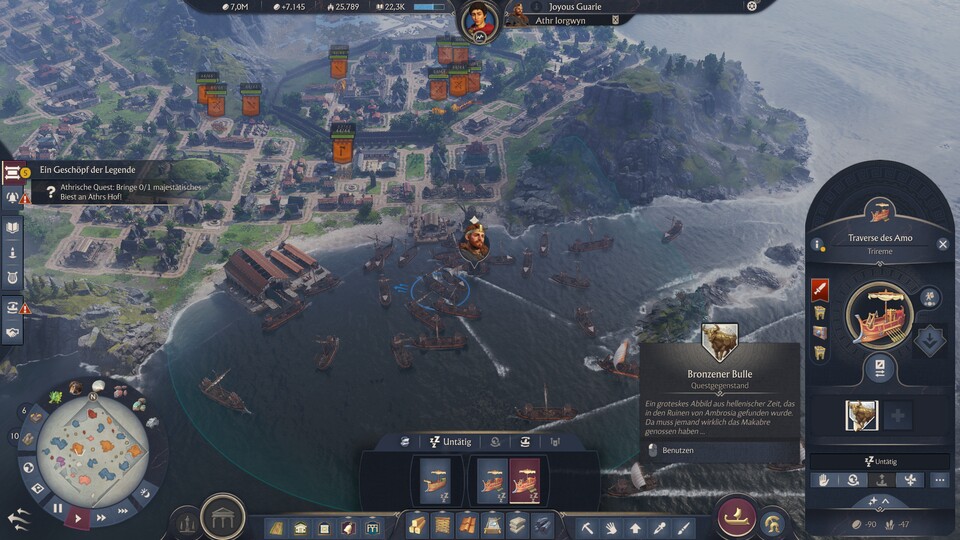 Den Bronzenen Buller findet ihr in Juliana, wenn ihr Ruinen abreißt. Ihr könnt ihn einfach zu Athr kutschieren.