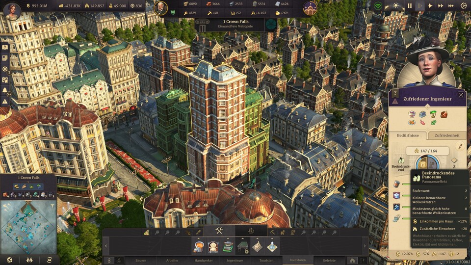 Die Berechnung des Panoramaeffekts erfordert etwas Eingewöhnung, motiviert dann aber zum Bau von schicken Skylines.