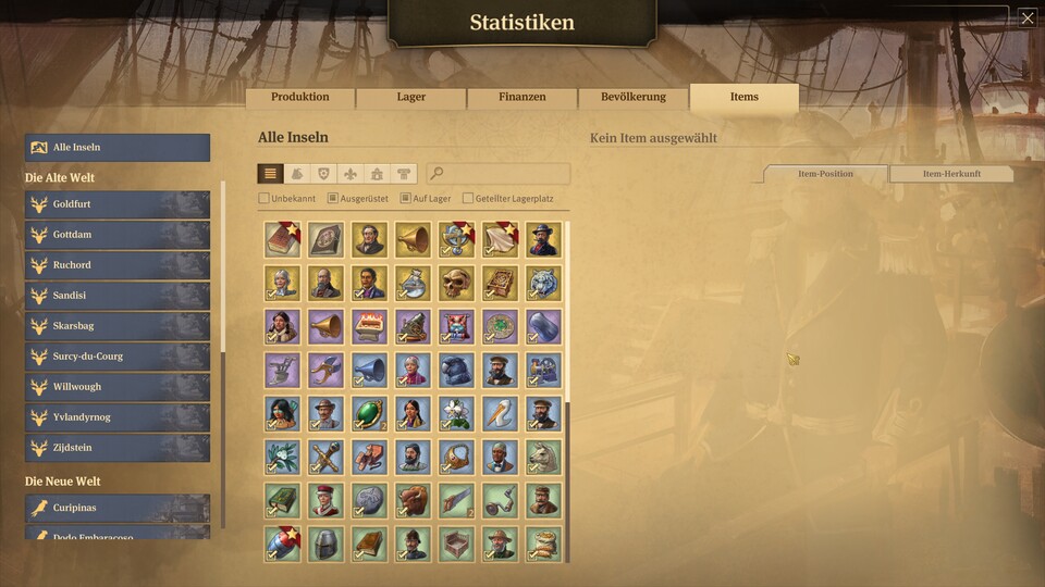 Mann, was für eine tolle Artikelübersicht! Schade, dass es bei Anno 117 vergessen wurde.