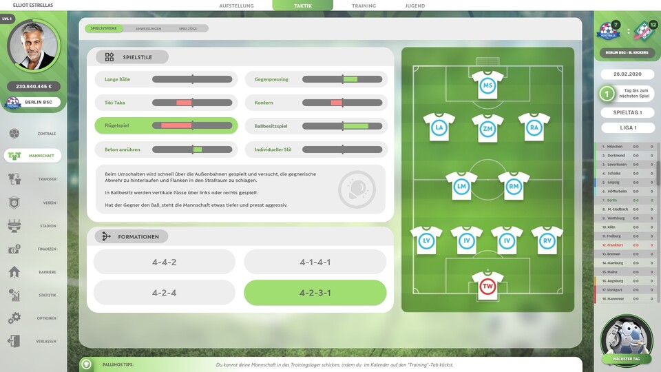 Anstoss 2022 sollte die meisten Features aus dem Klassiker Anstoss 3 weiterentwickeln.