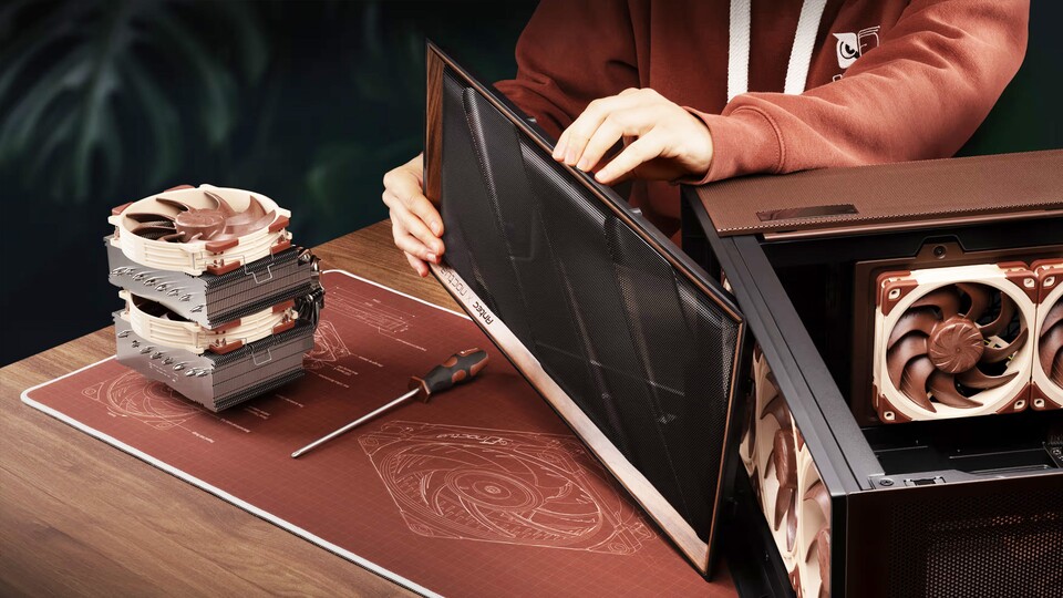 Die Noctua-Edition hat die gleichen Quality of Life-Features wie das normale Antec Flux Pro.