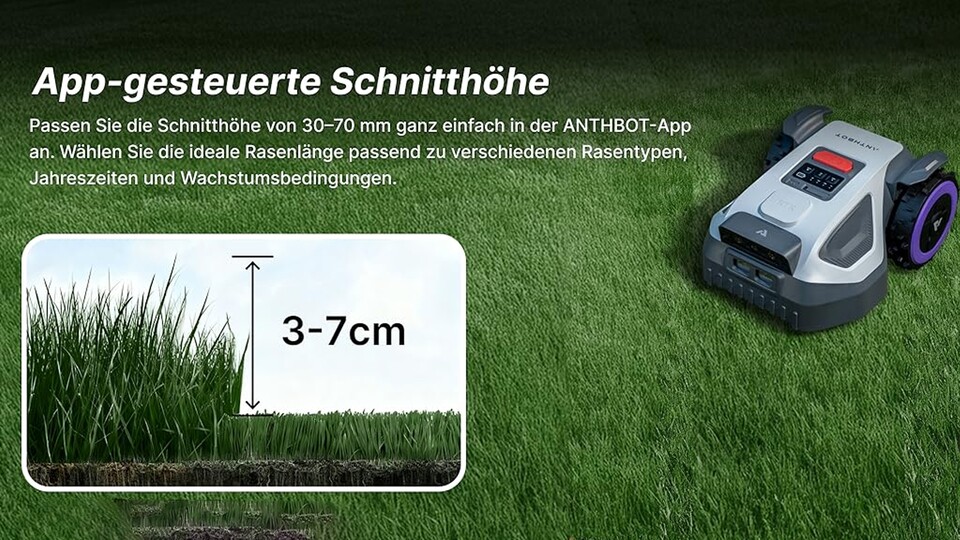 Einstellbare Schnitthöhe, extrem genaue Navigation, Hinderniserkennung, igelsicher: Dieser Mähroboter erfüllt alle Wünsche!
