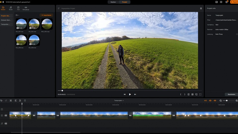 Selbst wenn ihr noch nie mit einem Schnittprogramm gearbeitet habt, braucht es nur wenig Einarbeit. (Bild: Patrick Schneider, GameStar Tech)