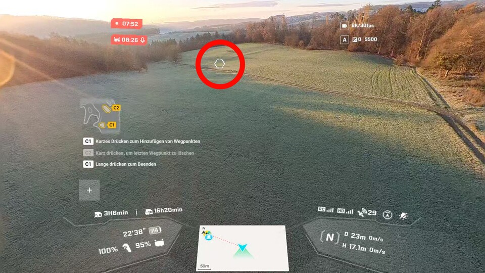 Das Prinzip ist wirklich simpel: Ihr müsst nur dorthin zielen, wo ihr hinfliegen möchtet. Mehr gibt es dazu fast nicht zu sagen. (Bild: Patrick Schneider, GameStar Tech)