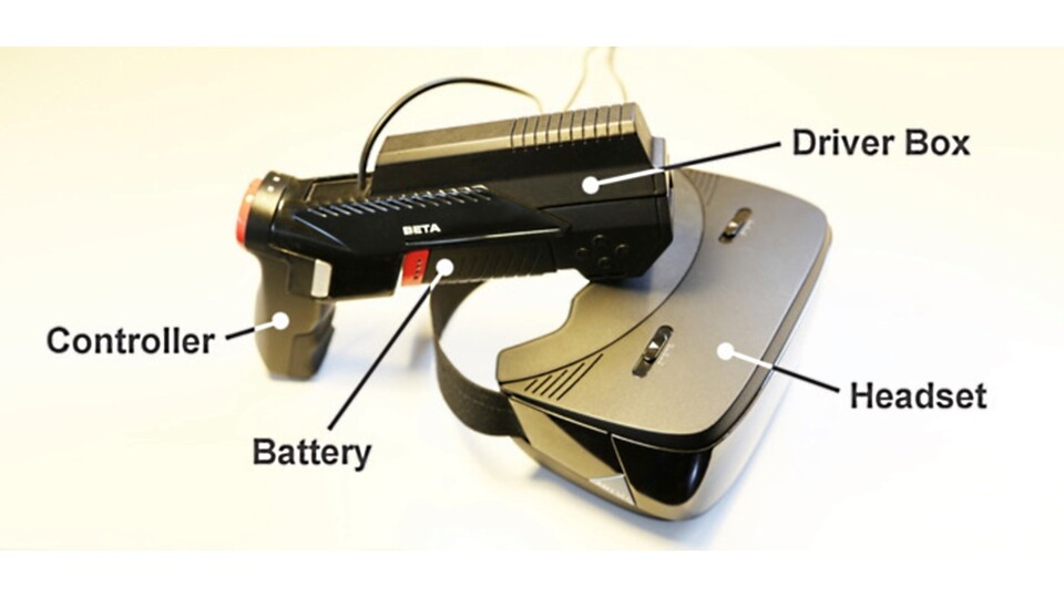 Das ANTVR-Kit besitzt einen interessanten Controller mit integriertem Bewegungssensor. (Bildquelle: Kickstarter)