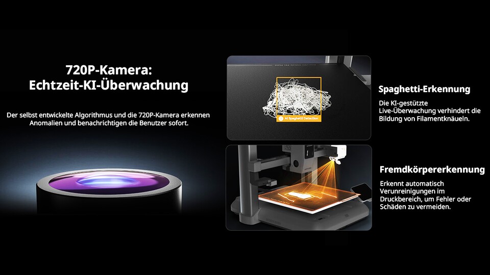 Ein Drucker in dieser Preisklasse muss sich echt was einfallen lassen, um mit den Funktionen des Kobra X mitzuhalten.