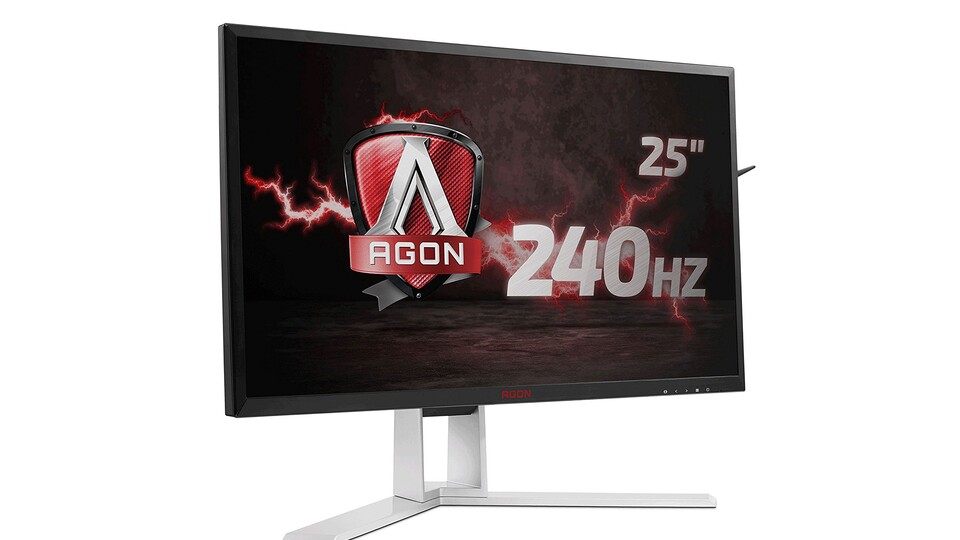 Der AOC Agon Monitor bietet 240 Hz, 24,5 Bildschirmdiagonale und Full-HD-Auflösung.