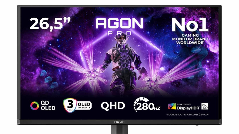 280 Hz, AdaptiveSync und G-SYNC machen den AOC AGON PRO AG276QZD2 zu einer starken Wahl für schnelle Shooter wie Battlefield 6.