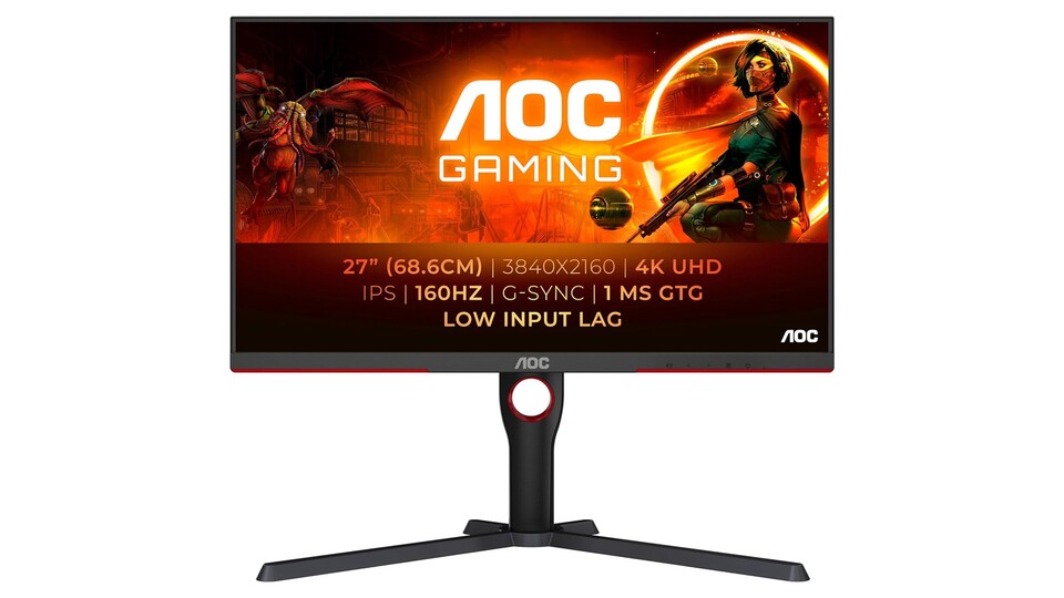 4K-Auflösung, 160Hz-Bildwiederholrate und 1ms-Reaktionszeit: Der AOC U27G3X hat jedes Feature für exzellente Grafik an Bord!