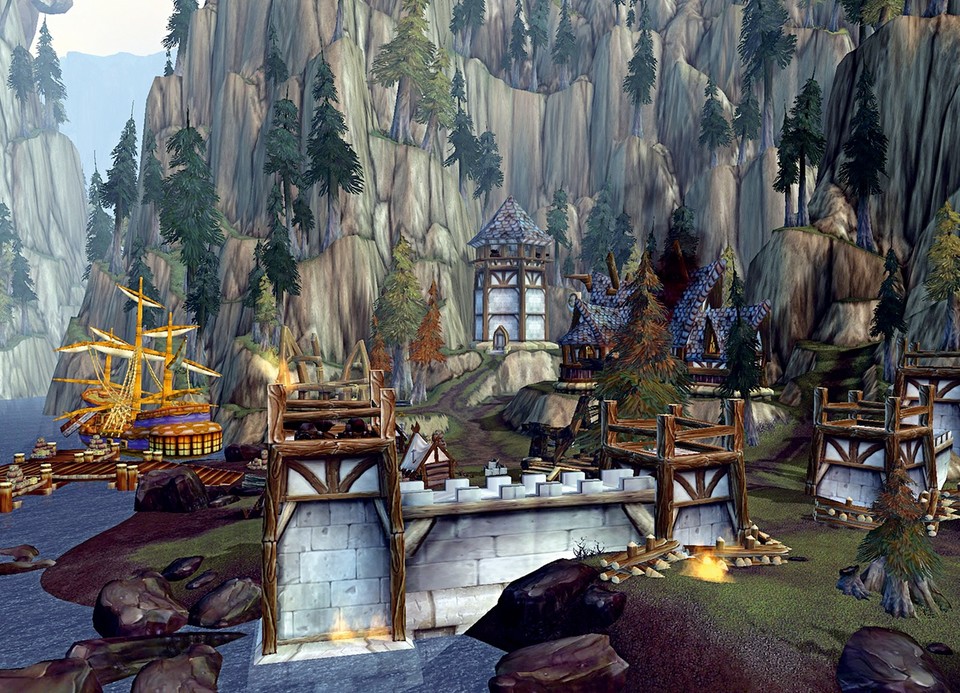 Die Allianz hat tief im Fjord die Siedlung Valgarde zum Brückenkopf in Nordend ausgebaut und muss sich dort gegen Piraten und Vrykul erwähren.