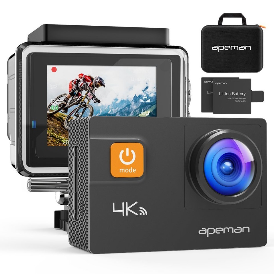APEMAN Action-Kamera mit UHD und 20 Megapixeln 72,99 €