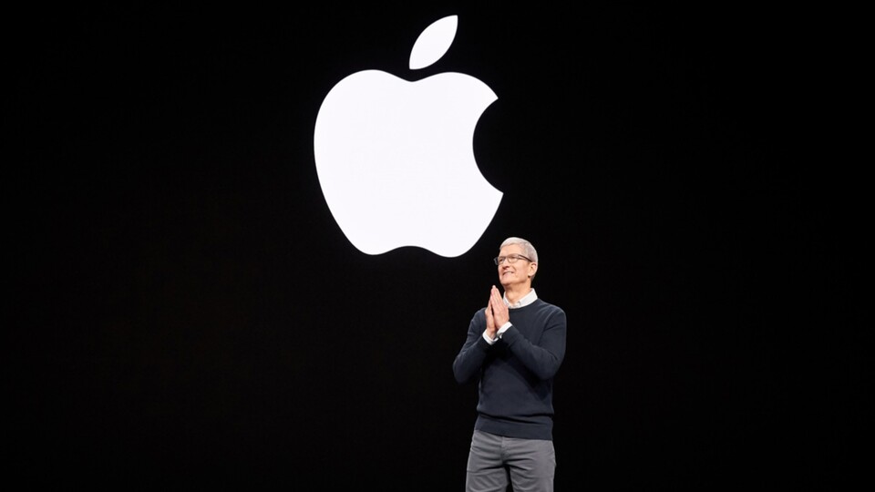 Tim Cook auf einem Keynote-Event (Quelle: Apple)