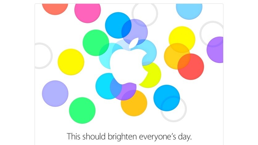 Die Einladung von Apple ist diesmal sehr farbenfroh.