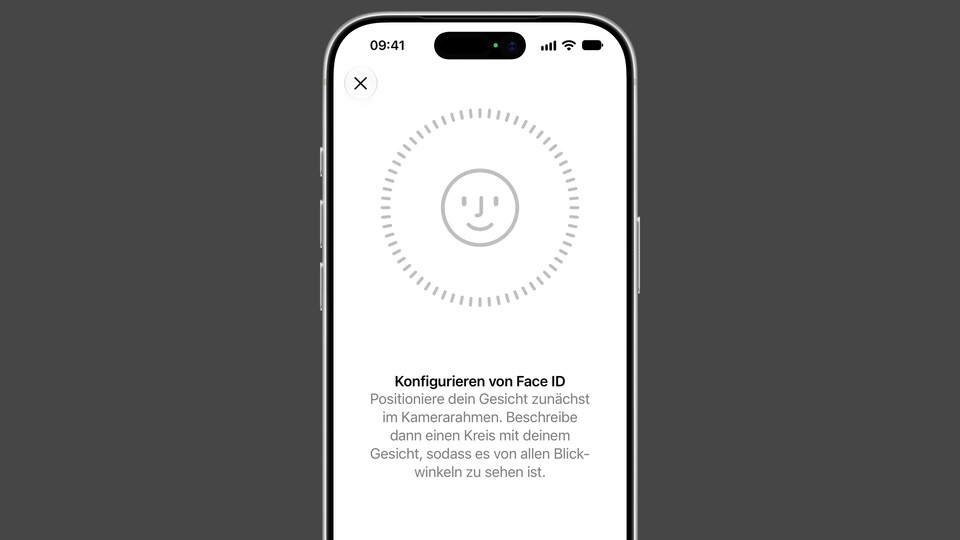 Apple versteckt die 3D-Gesichtserkennung hinter der schwarzen Displayaussparung an der Vorderseite seiner iPhones. (Bildquelle: Apple)