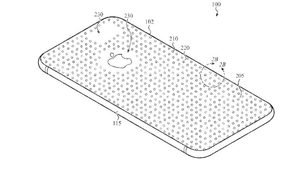 So sieht Apples neues Patent für die iPhone-Rückseite aus. (Quelle: Apple)