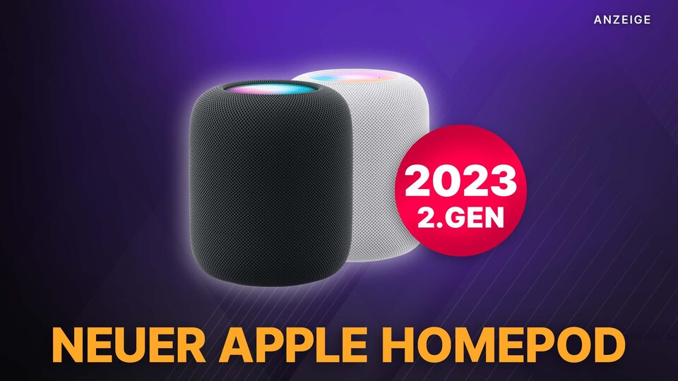 Neuer Apple HomePod. Mehr Sound für euer Smart Home, mit Siri und ganz neuen Sicherheits-Features.