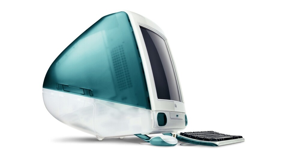 Der Apple iMac aus dem Jahr 1998 mit dem Design von Jony Ive.