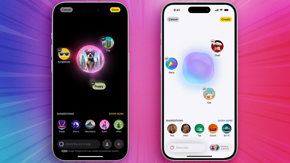 Der Name »Playground« ist Programm. Die App lädt zum Herumspielen ein.