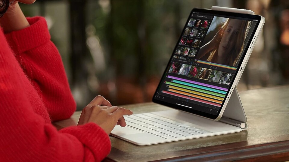 Mit einer Tastatur samt Trackpad oder Maus wird das iPad zur Produktivitäts-Maschine.