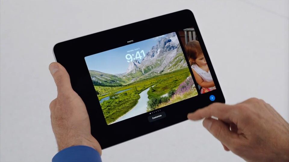 Auch der Sperrbildschirm von iPads lässt sich in Zukunft individueller gestalten.