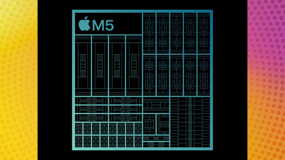 So sieht das Schema des neuen Apple M5 aus. Gegenüber dem M4 verändert sich in diesem Kontext nichts.